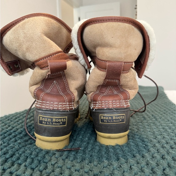 Fur Lined LLBean Bean Boots Size 9 - Picture 2 of 7
